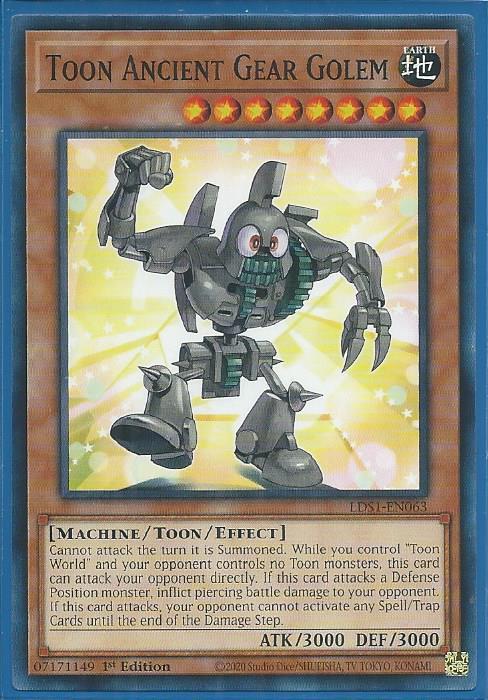 Yugioh - Toon Ancient Gear Golem *Common* LDS1-EN063 (NM/M)