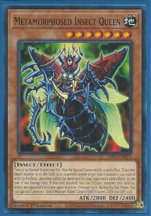 Yugioh - Metamorphosed Insect Queen *Common* LDS1-EN072 (NM/M)