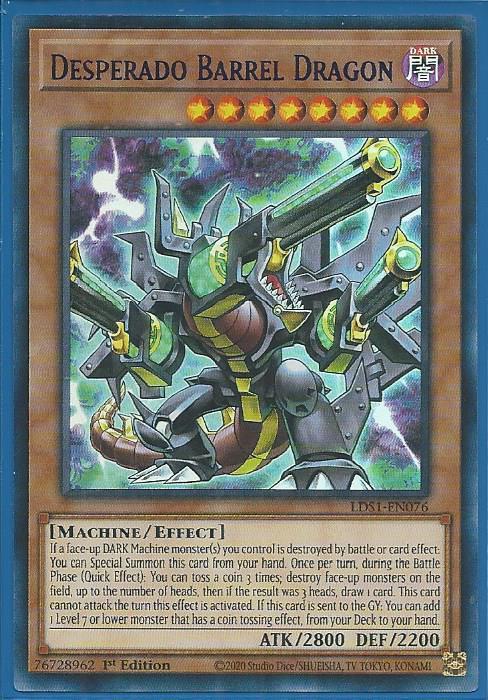 Yugioh - Desperado Barrel Dragon *Purple Ultra Rare* LDS1-EN076 (NM/M)