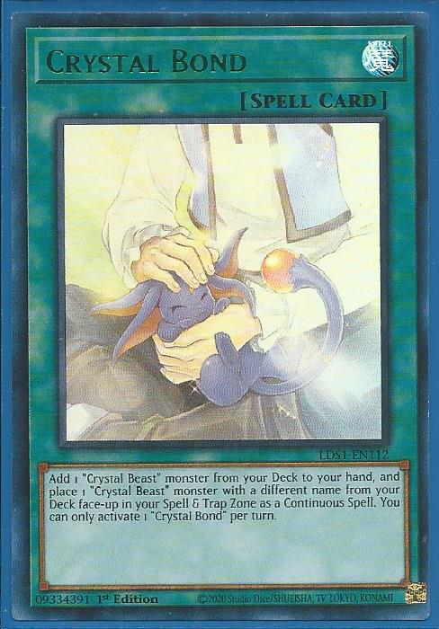 Yugioh - Crystal Bond *Green Ultra Rare* LDS1-EN112 (NM/M)