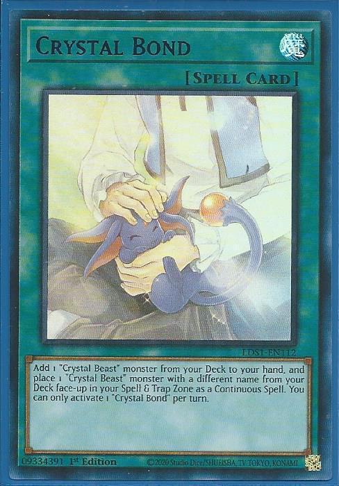 Yugioh - Crystal Bond *Purple Ultra Rare* LDS1-EN112 (NM/M)