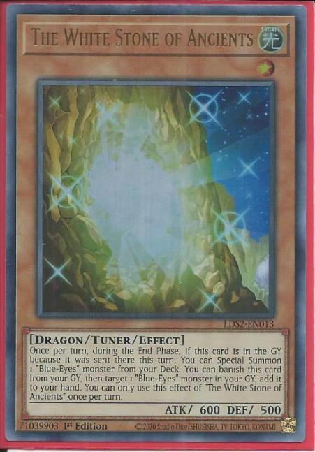 Yugioh - The White Stone of Ancients *Ultra Rare* LDS2-EN013 (NM)