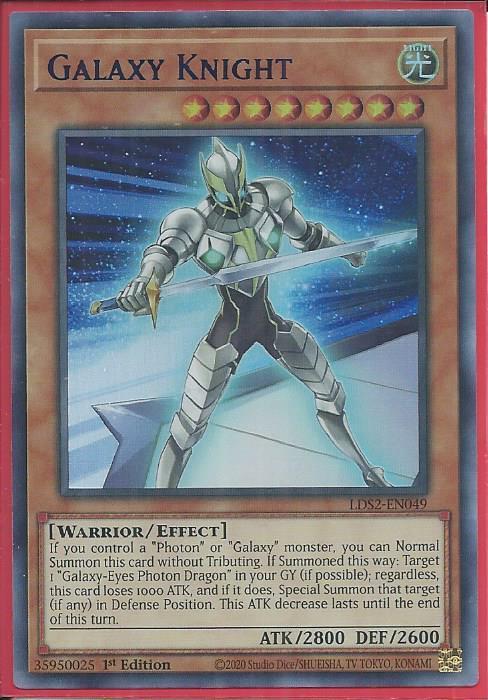 Yugioh - Galaxy Knight *Blue Ultra Rare* LDS2-EN049 (NM/M)