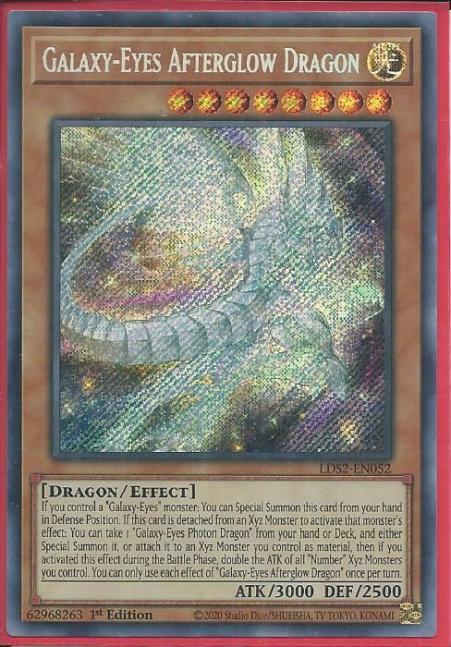 Yugioh - Galaxy-Eyes Afterglow Dragon *Secret Rare* LDS2-EN052 (NM/M)