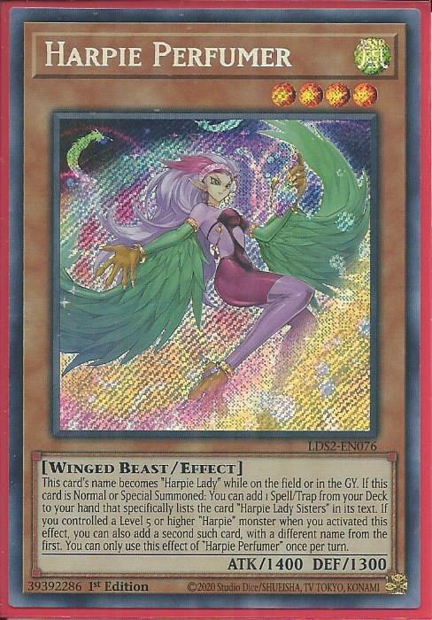 Yugioh - Harpie Perfumer *Secret Rare* LDS2-EN076 (NM)