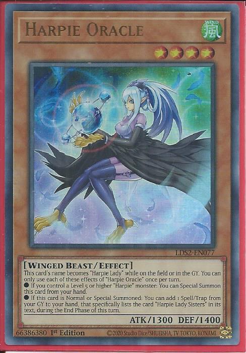 Yugioh - Harpie Oracle *Ultra Rare* LDS2-EN077 (NM)