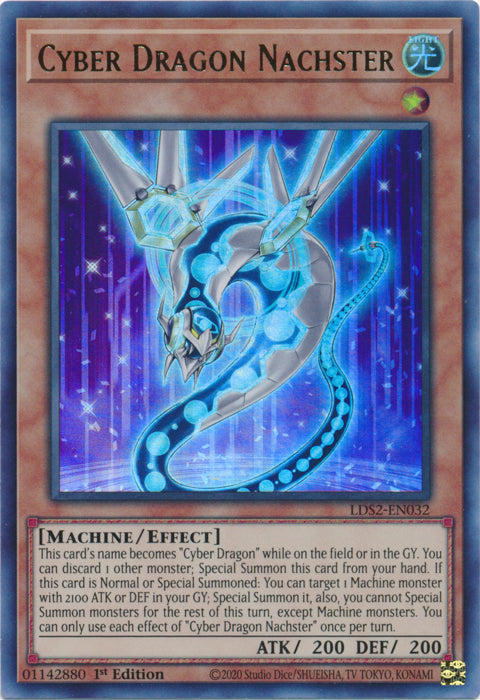 Yugioh - Cyber Dragon Nachster *Ultra Rare* LDS2-EN032 (NM)