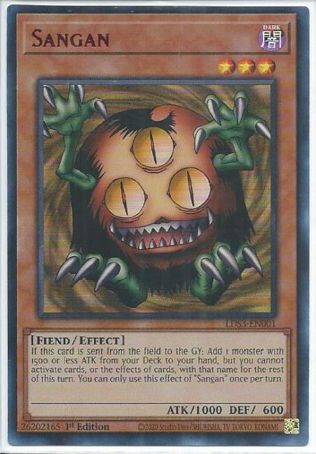 Yugioh - Sangan *Red Ultra Rare* LDS3-EN001 (NM/M)