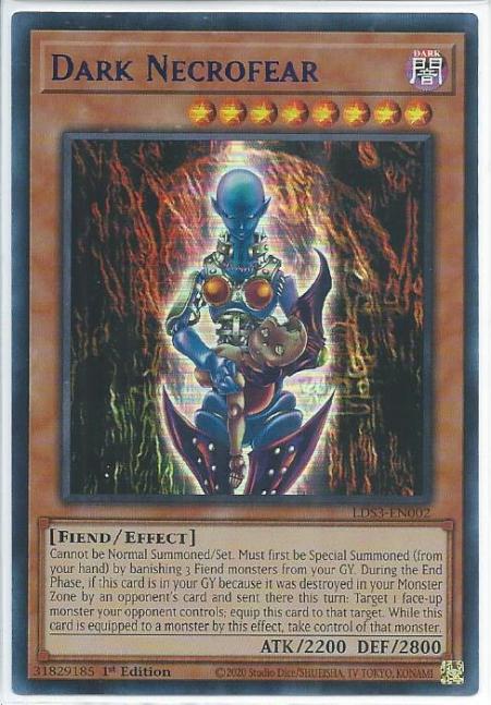 Yugioh - Dark Necrofear *Blue Ultra Rare* LDS3-EN002 (NM/M)