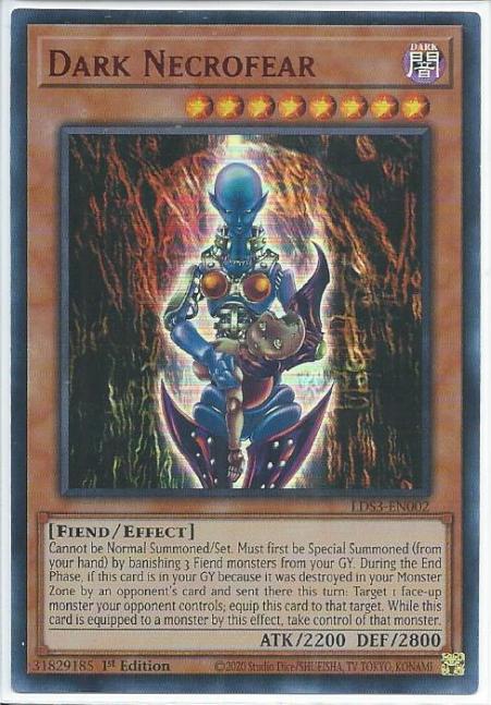 Yugioh - Dark Necrofear *Red Ultra Rare* LDS3-EN002 (NM/M)