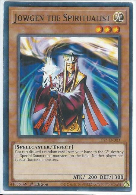 Yugioh - Jowgen the Spiritualist *Common* LDS3-EN003 (NM/M)