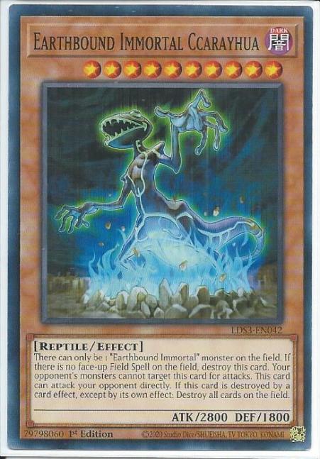 Yugioh - Earthbound Immortal Ccarayhua *Common* LDS3-EN042 (NM/M)