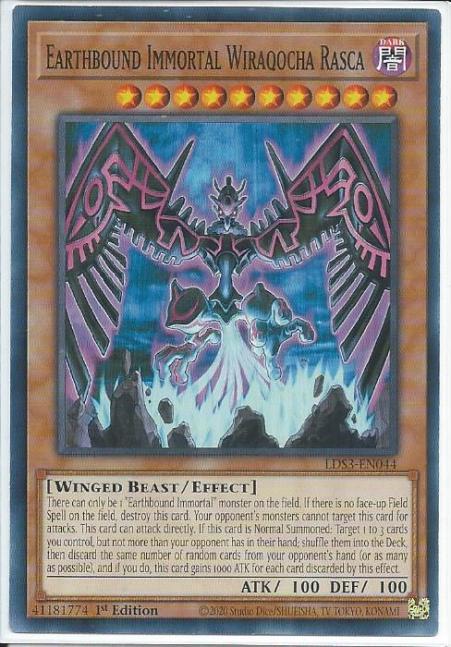 Yugioh - Earthbound Immortal Wiraqocha Rasca *Common* LDS3-EN044 (NM/M)