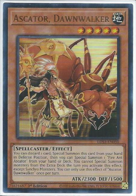 Yugioh - Ascator, Dawnwalker *Ultra Rare* LDS3-EN050 (NM/M)