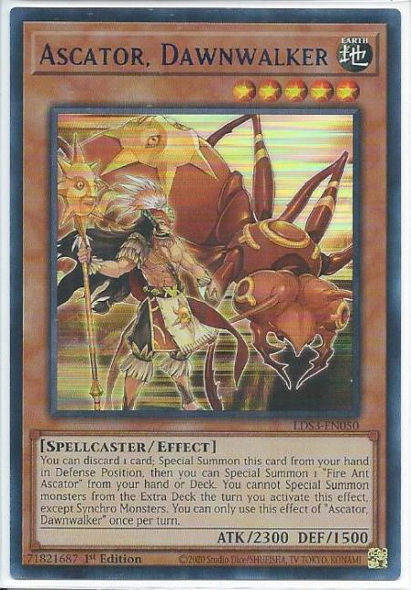 Yugioh - Ascator, Dawnwalker *Blue Ultra Rare* LDS3-EN050 (NM/M)