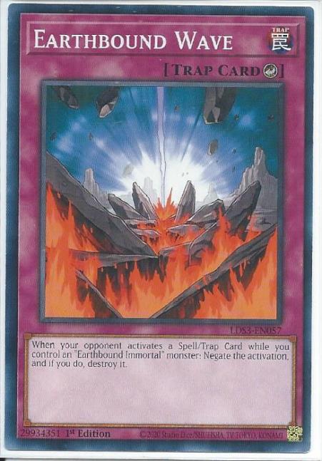 Yugioh - Earthbound Wave *Common* LDS3-EN057 (NM/M)