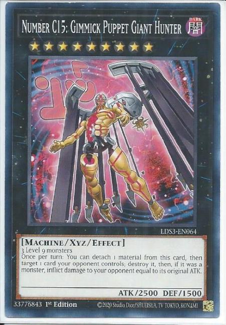 Yugioh - Number C15: Gimmick Puppet Giant Hunter *Common* LDS3-EN064 (NM/M)