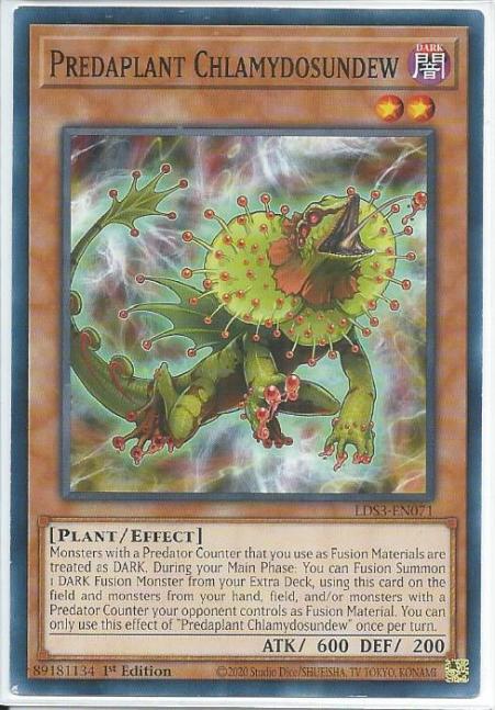 Yugioh - Predaplant Chlamydosundew *Common* LDS3-EN071 (NM/M)