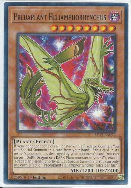 Yugioh - Predaplant Heliamphorhynchus *Common* LDS3-EN072 (NM/M)