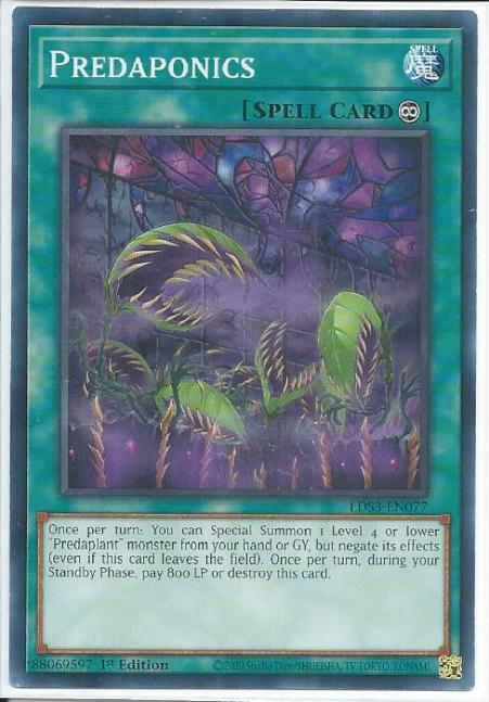 Yugioh - Predaponics *Common* LDS3-EN077 (NM/M)