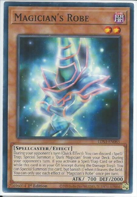 Yugioh - Magician's Robe *Common* LDS3-EN085 (NM/M)