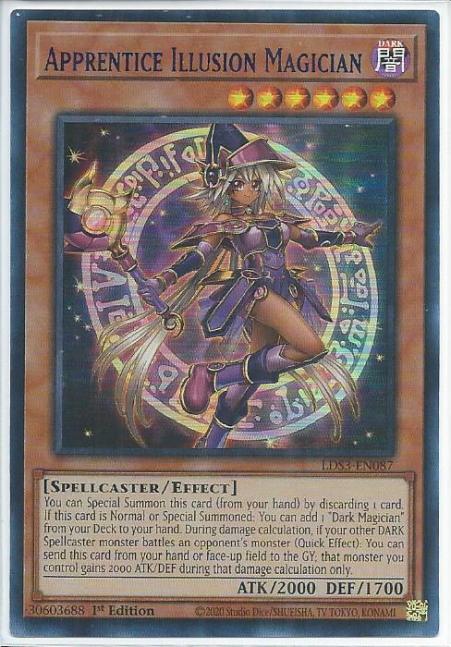 Yugioh - Apprentice Illusion Magician *Blue Ultra Rare* LDS3-EN087 (NM/M)