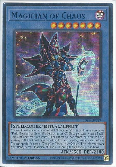 Yugioh - Magician of Chaos *Blue Ultra Rare* LDS3-EN089 (NM/M)