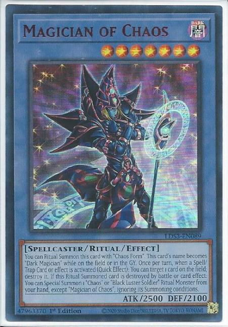 Yugioh - Magician of Chaos *Red Ultra Rare* LDS3-EN089 (NM/M)