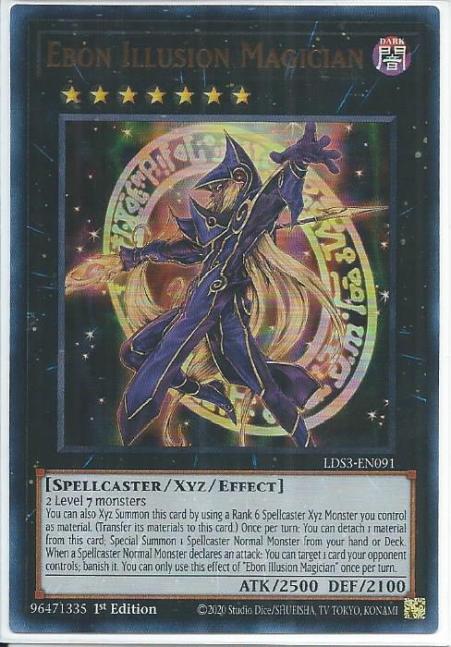 Yugioh - Ebon Illusion Magician *Ultra Rare* LDS3-EN091 (NM/M)