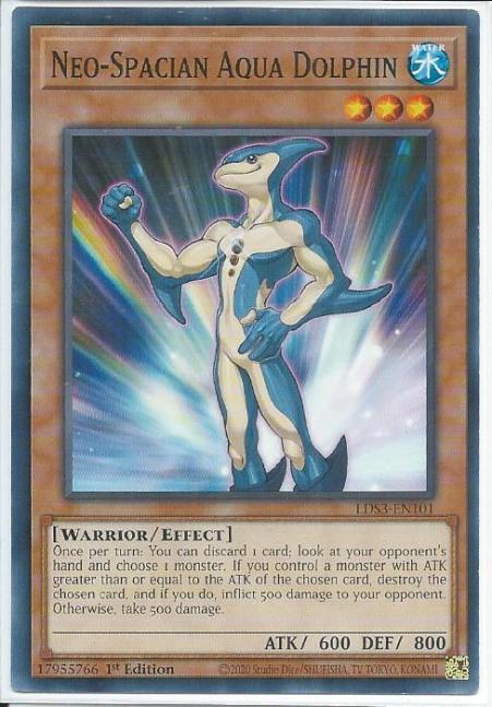 Yugioh - Neo-Spacian Aqua Dolphin *Common* LDS3-EN101 (NM/M)