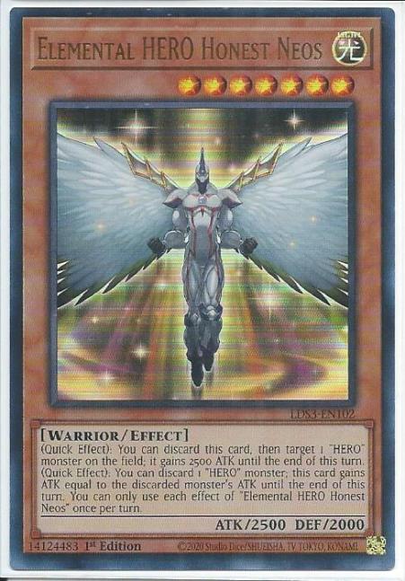 Yugioh - Elemental HERO Honest Neos *Ultra Rare* LDS3-EN102 (NM/M)