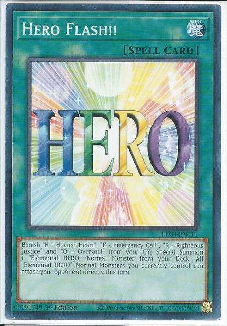 Yugioh - Hero Flash!! *Common* LDS3-EN111 (NM/M)