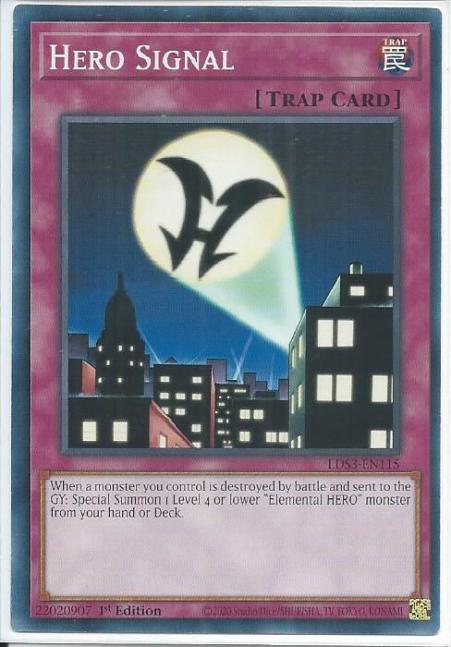 Yugioh - Hero Signal *Common* LDS3-EN115 (NM/M)