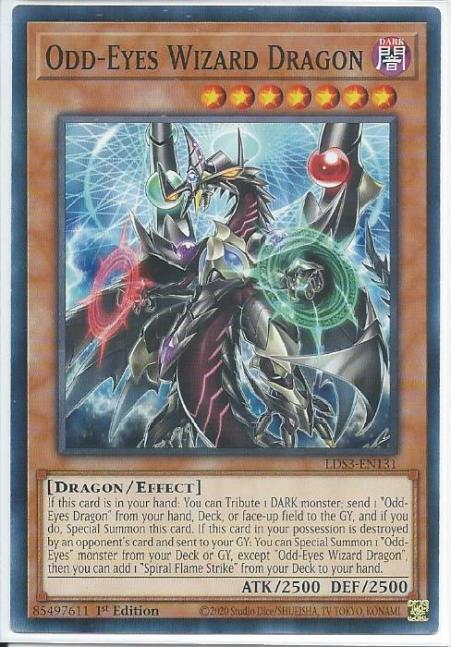 Yugioh - Odd-Eyes Wizard Dragon *Common* LDS3-EN131 (NM/M)