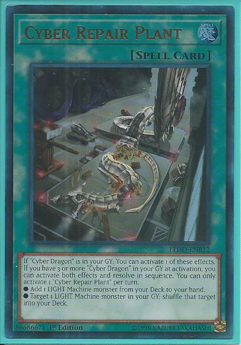 Yugioh - Cyber Repair Plant *Ultra Rare* LEDD-ENB12 (NM)