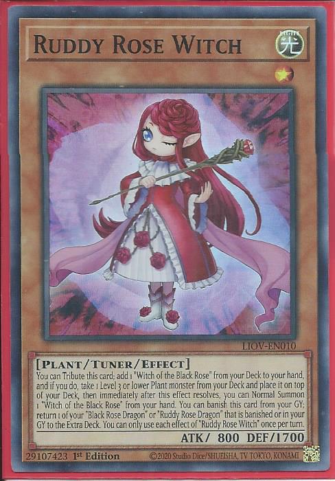 Yugioh - Ruddy Rose Witch *Super Rare* LIOV-EN010 (NM/M)