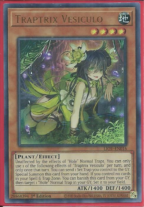 Yugioh - Traptrix Vesiculo *Ultra Rare* LIOV-EN016 (NM/M)