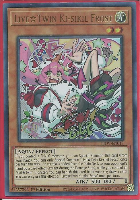 Yugioh - Live☆Twin Ki-sikil Frost *Ultra Rare* LIOV-EN017 (NM/M)