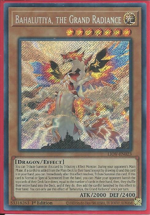 Yugioh - Bahalutiya, the Grand Radiance *Secret Rare* LIOV-EN023 (NM/M)