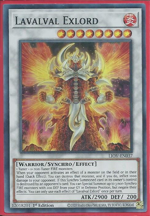 Yugioh - Lavalval Exlord *Super Rare* LIOV-EN037 (NM/M)