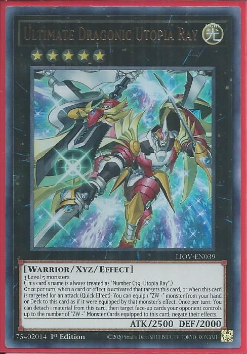 Yugioh - Ultimate Dragonic Utopia Ray *Ultra Rare* LIOV-EN039 (NM/M)