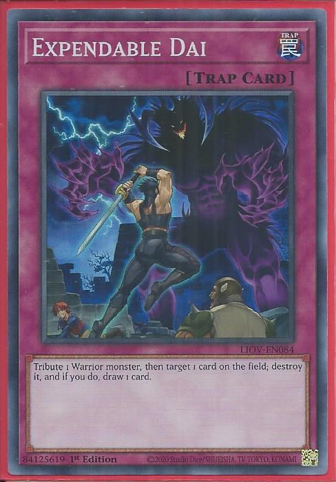 Yugioh - Expendable Dai *Super Rare* LIOV-EN084 (NM/M)