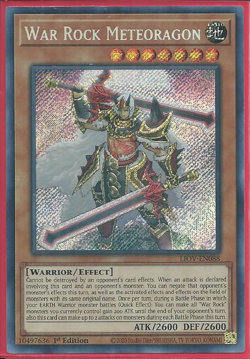 Yugioh - War Rock Meteoragon *Secret Rare* LIOV-EN088 (NM/M)