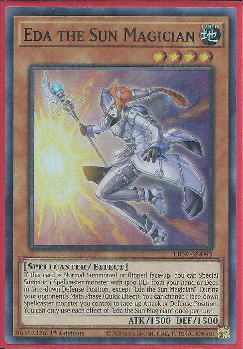 Yugioh - Eda the Sun Magician *Super Rare* LIOV-EN093 (NM/M)