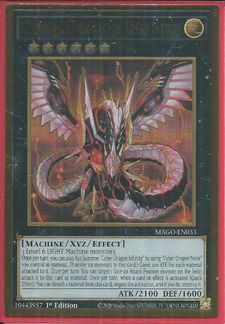 Yugioh - Cyber Dragon Infinity *Premium Gold Rare* MAGO-EN033 (NM)
