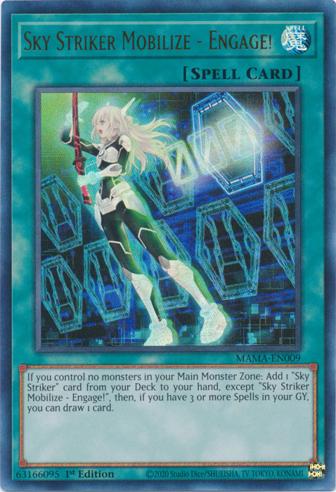 Yugioh - Sky Striker Mobilize - Engage! *Ultra Rare* MAMA-EN009 (NM)