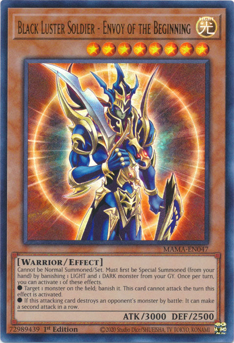 Yugioh - Black Luster Soldier - Envoy of the Beginning *UR* MAMA-EN047 (NM)