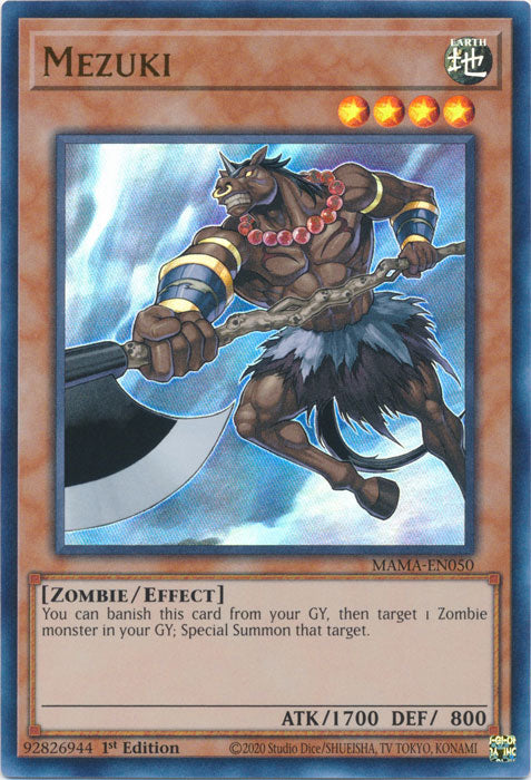 Yugioh - Mezuki *Ultra Rare* MAMA-EN050 (NM)