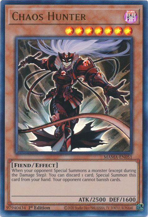 Yugioh - Chaos Hunter *Ultra Rare* MAMA-EN051 (NM)