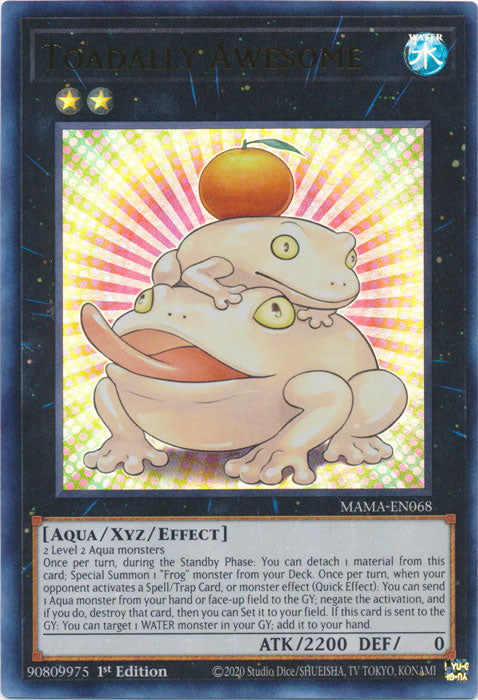 Yugioh - Toadally Awesome *Ultra Rare* MAMA-EN068 (NM)